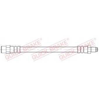 Flexible de frein QUICK BRAKE 37.045 pour VOLKSWAGEN TRANSPORTER - COMBI 1.8 - 67cv