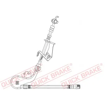 Flexible de frein QUICK BRAKE 58.875X pour CITROEN C5 2.0 HDi 180 - 181cv