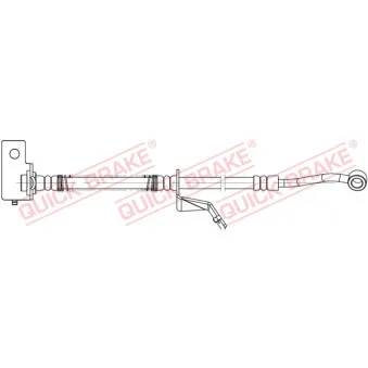 Flexible de frein QUICK BRAKE 58.877X pour HYUNDAI I20 1.2 - 86cv