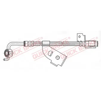 Flexible de frein QUICK BRAKE OEM 92AB2078CC