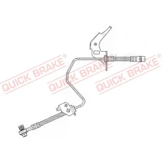 Flexible de frein QUICK BRAKE 59.960X pour OPEL ZAFIRA 2.0 VAN - 200cv