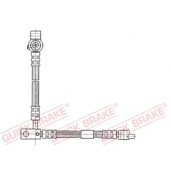 Flexible de frein QUICK BRAKE OEM 46210AV700