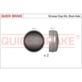 Bonnette/tête/bout, roulement de roue QUICK BRAKE OEM 4179463
