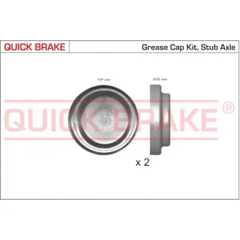 Bonnette/tête/bout, roulement de roue QUICK BRAKE 9824K Bonnette/tête/bout, roulement de roue QUICK BRAKE 9824K