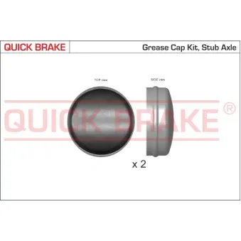 Bonnette/tête/bout, roulement de roue QUICK BRAKE OEM 374034