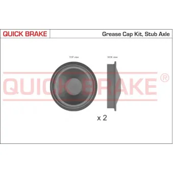 Bonnette/tête/bout, roulement de roue QUICK BRAKE OEM 8200649356