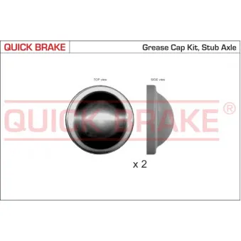 Bonnette/tête/bout, roulement de roue QUICK BRAKE OEM 1206923