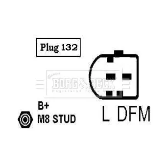 Alternateur BORG & BECK OEM 12317523897