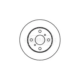 Jeu de 2 disques de frein avant BORG & BECK OEM 4351252020