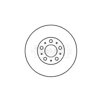 Jeu de 2 disques de frein avant BORG & BECK OEM FC013325X