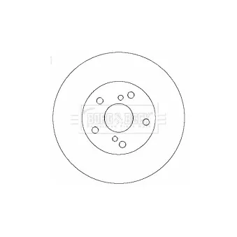 Jeu de 2 disques de frein avant BORG & BECK OEM 4351220700