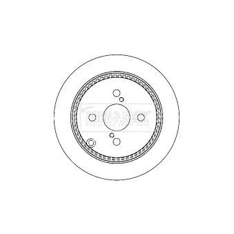 Jeu de 2 disques de frein arrière BORG & BECK OEM 4243102070
