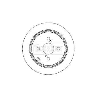 BORG & BECK BBD4378 - Jeu de 2 disques de frein arrière