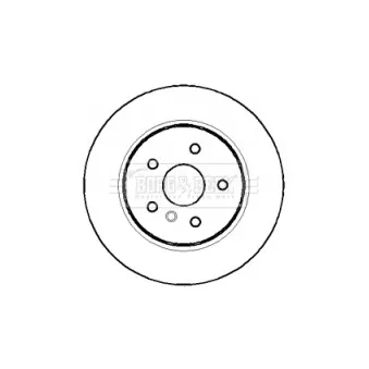 Jeu de 2 disques de frein arrière BORG & BECK BBD4408