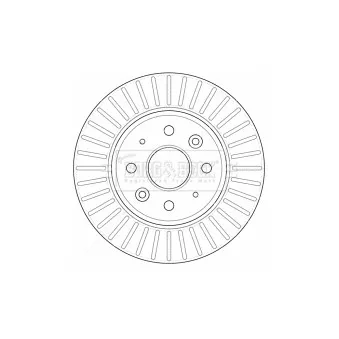 Jeu de 2 disques de frein avant BORG & BECK OEM 51712FD300
