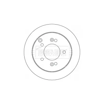 Jeu de 2 disques de frein arrière BORG & BECK OEM 5841136300