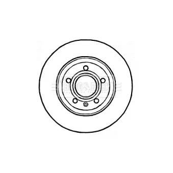 BORG & BECK BBD4545 - Jeu de 2 disques de frein arrière