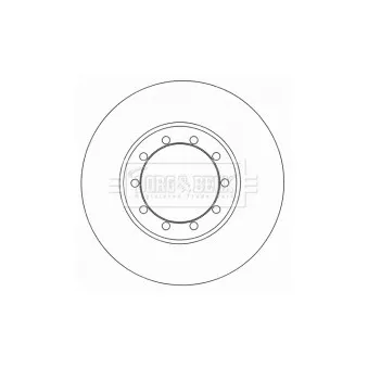 BORG & BECK BBD4566 - Jeu de 2 disques de frein arrière