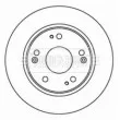 BORG & BECK BBD4598 - Jeu de 2 disques de frein arrière