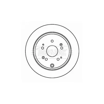 Jeu de 2 disques de frein arrière BORG & BECK OEM 42510SA9E50