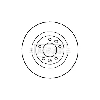 Jeu de 2 disques de frein arrière BORG & BECK OEM E169294