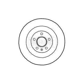 Jeu de 2 disques de frein arrière BORG & BECK OEM 8K0615601C