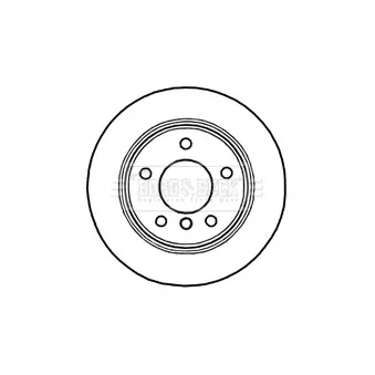 Jeu de 2 disques de frein arrière BORG & BECK OEM 34216794306