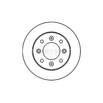 Jeu de 2 disques de frein avant BORG & BECK BBD4713
