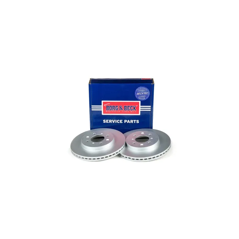 Jeu de 2 disques de frein avant BORG & BECK BBD4716 - Visuel 1
