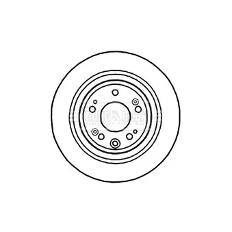 Jeu de 2 disques de frein arrière BORG & BECK OEM 42510TL0G51