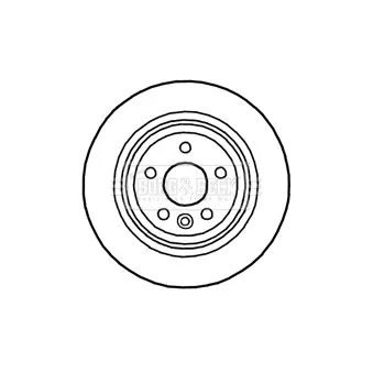 Jeu de 2 disques de frein arrière BORG & BECK OEM 31471028