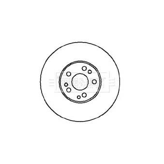 Jeu de 2 disques de frein arrière BORG & BECK OEM 1244230812