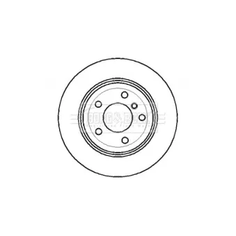 Jeu de 2 disques de frein arrière BORG & BECK OEM 34201166073