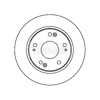 Jeu de 2 disques de frein arrière BORG & BECK BBD5202