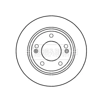 BORG & BECK BBD5257 - Jeu de 2 disques de frein arrière