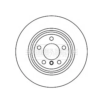 Jeu de 2 disques de frein arrière BORG & BECK OEM 34216864899