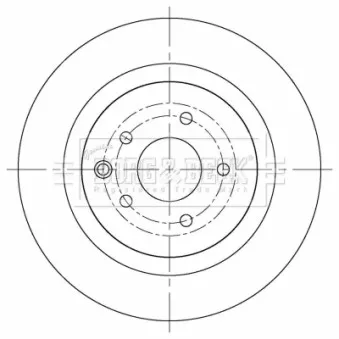 Jeu de 2 disques de frein arrière BORG & BECK OEM 43206CD005 Jeu de 2 disques de frein arrière BORG & BECK OEM 43206CD005