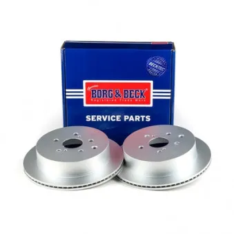 BORG & BECK BBD5537 - Jeu de 2 disques de frein arrière