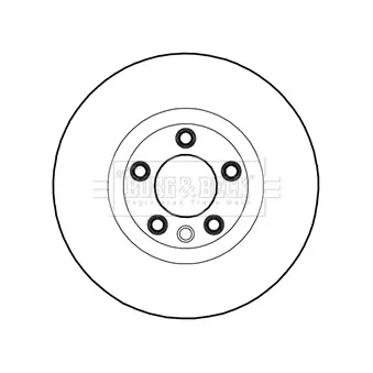Disque de frein avant droit BORG & BECK OEM 7P6615302