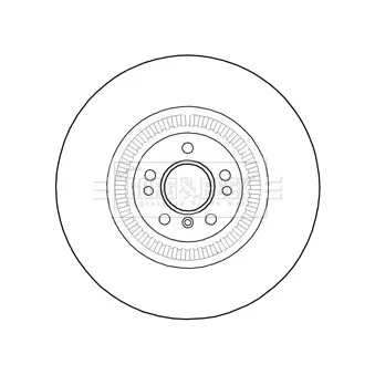 Jeu de 2 disques de frein avant BORG & BECK OEM A1644210612