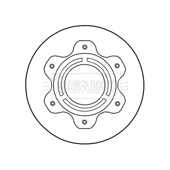 Jeu de 2 disques de frein arrière BORG & BECK BBD6026S