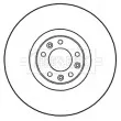 BORG & BECK BBD6043S - Jeu de 2 disques de frein avant