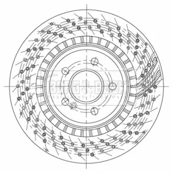 Jeu de 2 disques de frein arrière BORG & BECK BBD6096S
