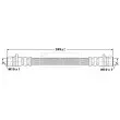 BORG & BECK BBH6203 - Flexible de frein