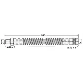 Flexible de frein BORG & BECK OEM 480656