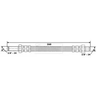 Flexible de frein BORG & BECK BBH6527