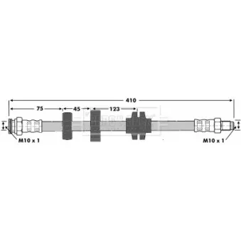 Flexible de frein BORG & BECK OEM 46448593