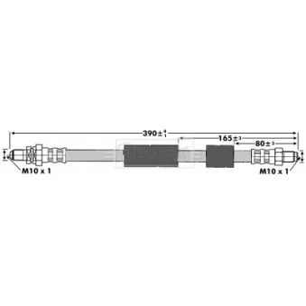 Flexible de frein BORG & BECK OEM 97KB2282AC