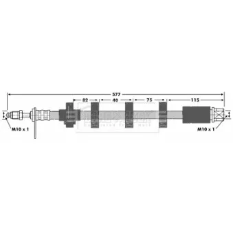Flexible de frein BORG & BECK OEM 480679