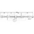 BORG & BECK BBH6697 - Flexible de frein
